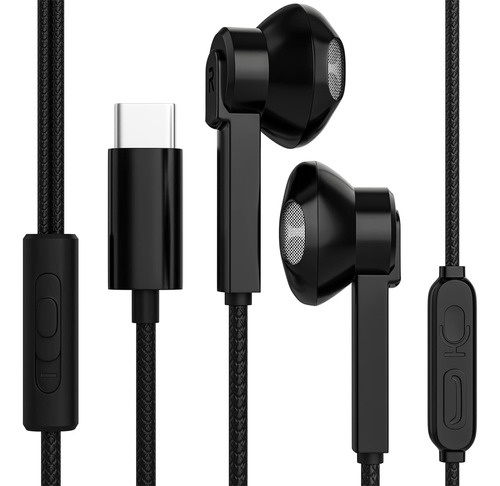 Maeline Auriculares Usb C, Usb Tipo C Con Cable Y Cancelació