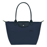 Longchamp Le Pliage Original Bolso Tote Grande, Azul Oscuro