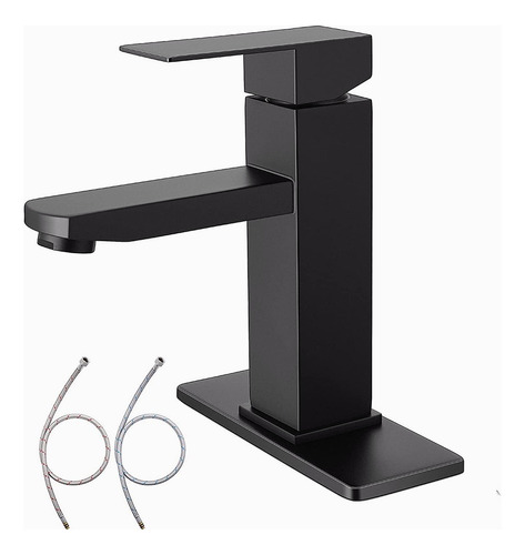 Lavabo Grifo Baño Llave Monomando Fregadero Inoxidable Color Negro