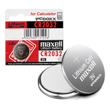 Cr2032 Maxell Lithium Pila Boton Para Calculadora Y Otros