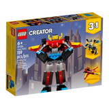 Lego Creator 3 En 1 Super Robot Mecha Cyborg Avion Cantidad De Piezas 159