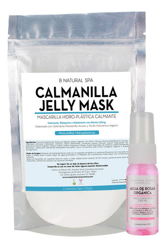 Mascarilla Hidro-plástica Calmante Caléndula Y Manzanilla