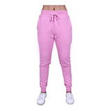 Calça Feminino De Moletom Jogger De Frio Lisa Inverno