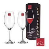 Set Regalo Copa Copon Vino Cristal X2 Rona 540ml Caja