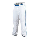 Rawlings Juvenil De Béisbol Pant (blanco / Azul Real, Medio)
