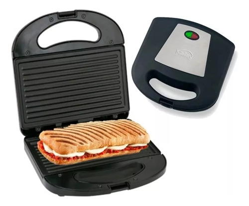 Sanduchera Panini Kalley Parilla Antiadherente 2 Puestos 