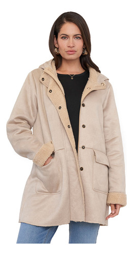 Chaqueta Mujer Suede Chiporro Beige Corona