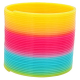 Juguete Espiral Resorte De Arcoíris Colores Divertidos Niños