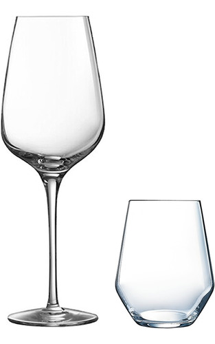 Set Copas Vasos Arcoroc Vino Whisky Cocteleria Cristal,x4p