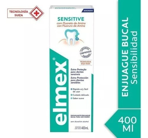 Elmex Sensitive Enjuague Bucal Sin Alcohol 400ml