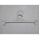 Percha Plastico Con Broche 31 Cm Blancas X100