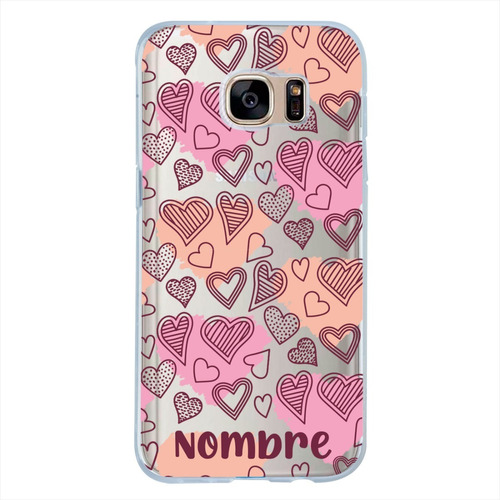 Funda Galaxy Corazones Uso Rudo Personalizada