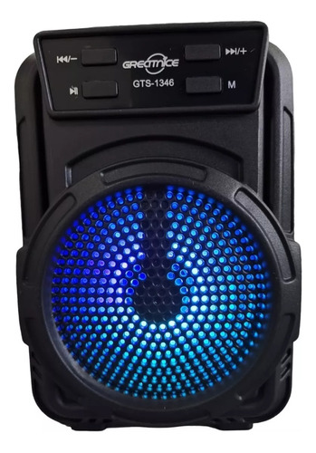 Mini Bocina Altavoz Bluetooth Usb Aux Sd Recargable Luz Rgb