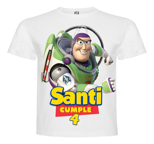 Polera Buzz Lightyear Toy Story Cumpleaños