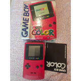  Gameboy Color Vermelho - Na Caixa Completo