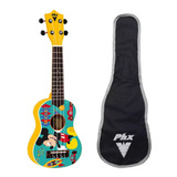 Ukulele Infantil Soprano Phx Mickey Disney Para Criança