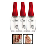 Kit 3 Esmaltes Colorama Tratamento Base Setim Hipoalergênico