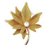 Broche Elegante Accesorio De Ropa De Hoja De Arce Para Mujer