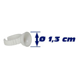 100 Anel Plástico Para Micropigmentação - Nº 01 - Gianini's