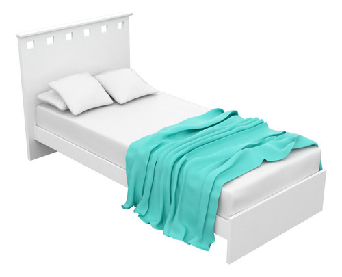 Cama 1 Pza Blanca Infantil Serie 5 Mosconi Blanco