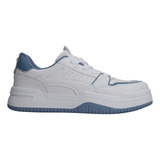 Tenis Casual Dama Blanco-azul