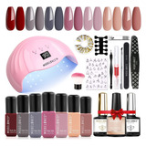 Gel Kit De Esmalte De Uñas Con U V 48w Luz Secador De ...