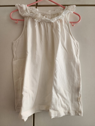 Musculosa Blanca Con Brodery Cheeky Talle 10 Nena