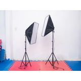 Kit Softbox Soporte De Lamparas Luz Continua Estudio