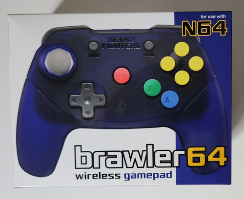 Controle Brawler64 Wireless Para Nintendo 64 - Retrofighters