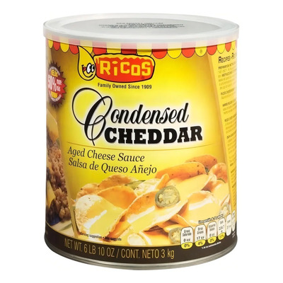 Queso Cheddar Para Nachos Ricos En Lata Condensado 3.03 Kg | MercadoLibre