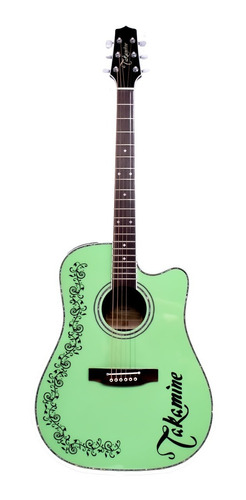 Guitarra  Takamine Ef341dx Modificado Ornamento Seafoam