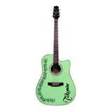 Guitarra  Takamine Ef341dx Modificado Ornamento Seafoam