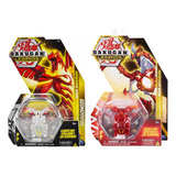 Bakugan Legends 2 Pack Figuras Con Luz Dragonoid White Y Red