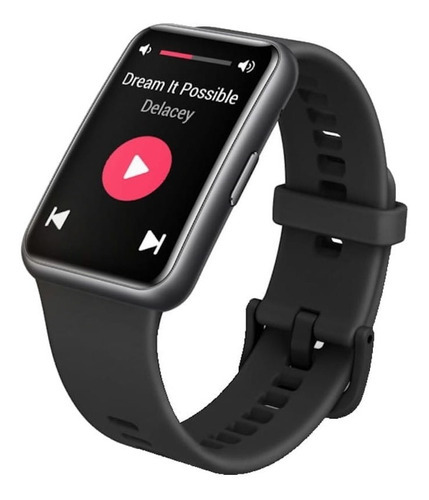 Smartwatch Huawei Watch Fit Color De La Caja Negro Color De La Malla Negro Color Del Bisel Negro