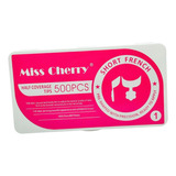 Caja Tips Miss Cherry Francés Corto (blanco) 500 Pzs (1)