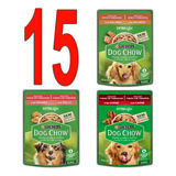 Ração Úmida Dog Chow Atacado Kit 15 Sachês Sortidos Promoção