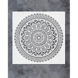 Gss Designs Plantilla De Arte De Pared De Mandala Grand...