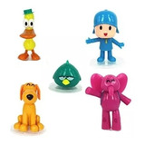 Set Pocoyo X 5 Figuras Pato Elefante Juguetes Niños