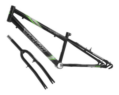 Quadro Aro 24 Com Garfo Rebaixado Ultra Bikes Em Aço Carbono