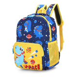 Lightweight Dinosaur Print School Backpack For Preschool Boys And Girls
