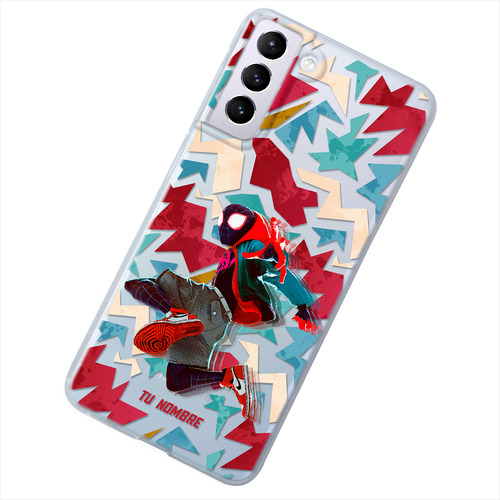 Funda Para Galaxy Spiderman Miles Personalizada Tu Nombre