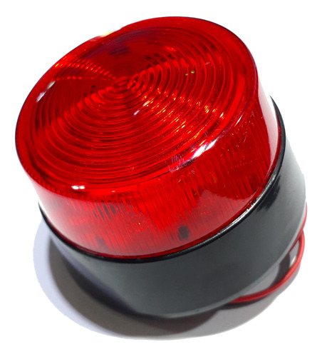 Baliza Led Luz Estroboscópica Flash Rojo 12v Dc