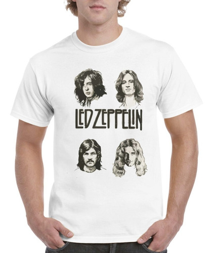 Camisas Para Hombre Blancas Led Zeppelin Diseños Nuevos
