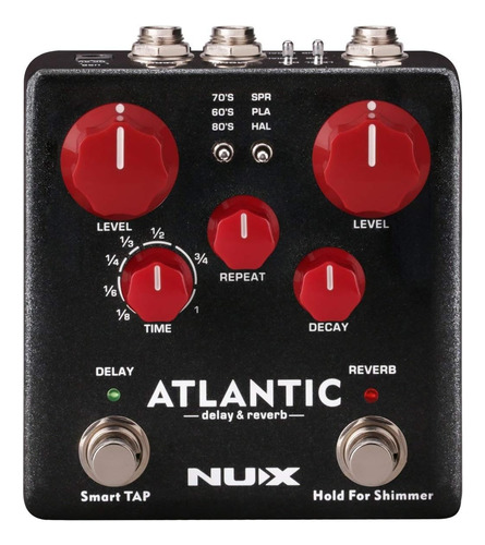 Pedal De Efecto Nux Verdugo Atlantic Ndr-5 Para Guitarra