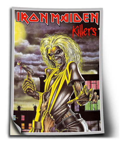 Adesivo Iron Maiden Harris Dickson Eddie Auto Colante A2 F