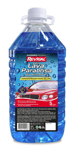 Lavaparabrisa Concentrado  X 5 L Revigal Rinde 30 Litros