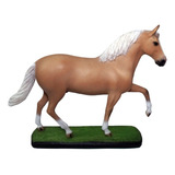 Escultura Miniatura De Cavalo Mangalarga Baia Marchador     