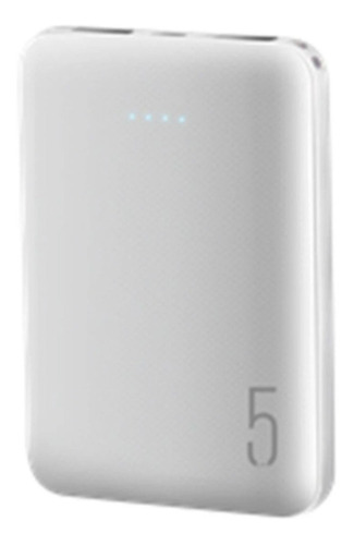 Bateria Externa Powerbank, 5.000 Mah, Color Blanco