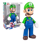 Figura Luigi New Super Mario Bros 24cm Juguete Muñeco 