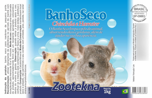 Banho Seco Para Roedores - 1 Kg